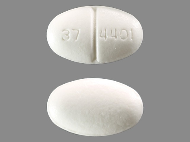 white oval Pill with imprint 37 4401 tablet for treatment of Agranulocytosi...