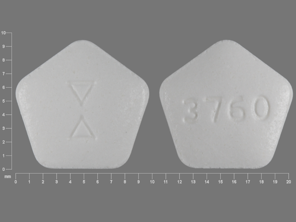 pentagon white 3760 Images Lisinopril lisinopril NDC 66116310