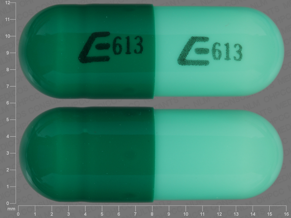 capsule green e613 Images hydroxyzine pamoate NDC 548681854