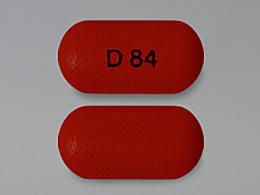 pink oval Pill with imprint d 84 tablet, delayed release for treatment of B...