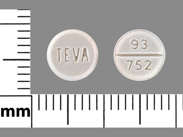 Round White 93 752 Teva Images Atenolol Atenolol Ndc 67296 1288