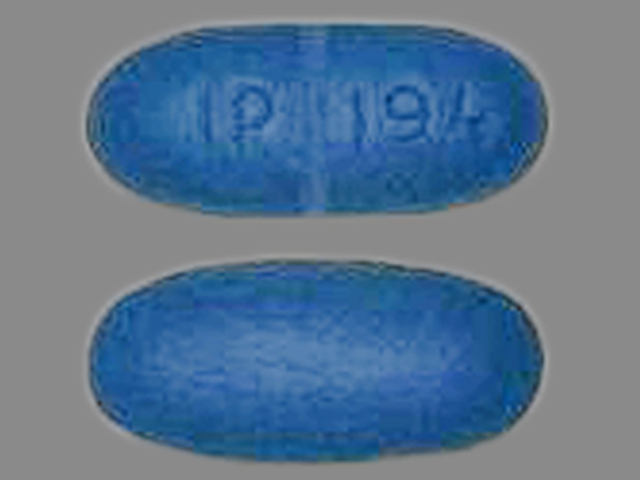 blue oval Pill with imprint ip 194 tablet for treatment of Arthritis, Juven...