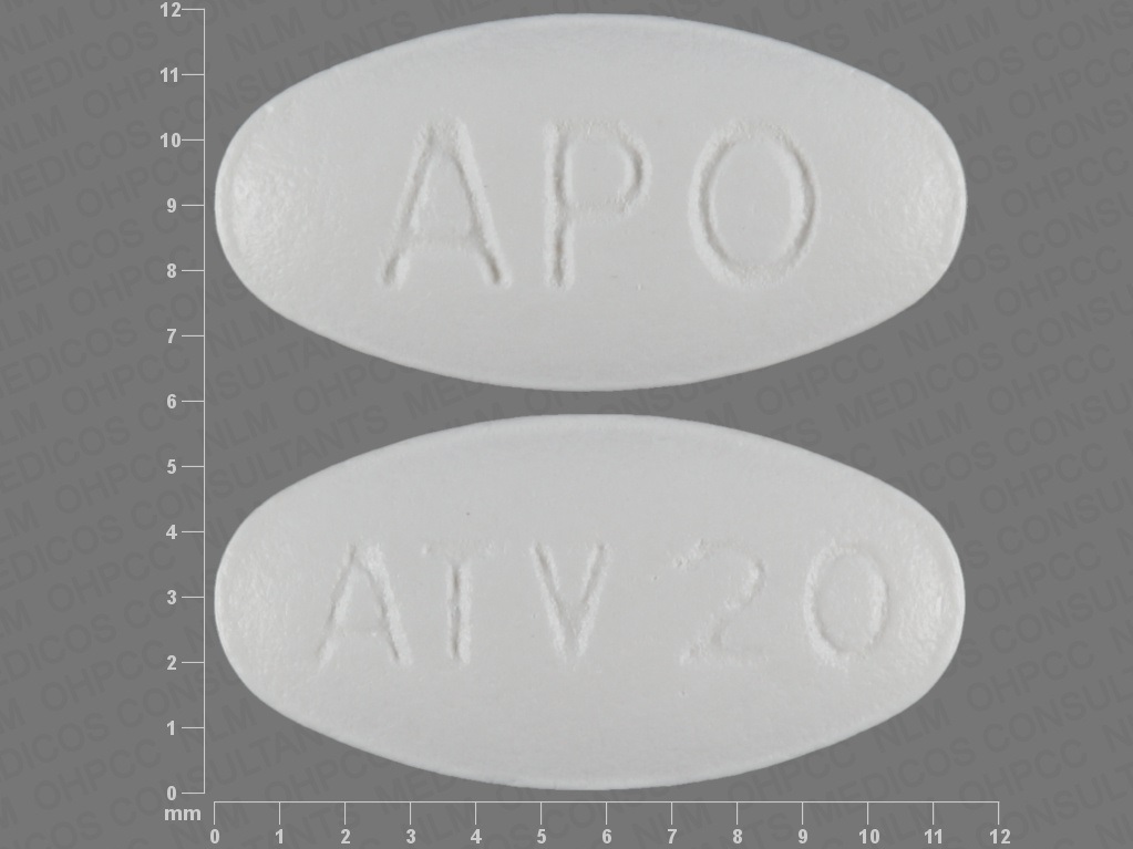 oval white apo atv20 Images - Atorvastatin Calcium - atorvastatin ...