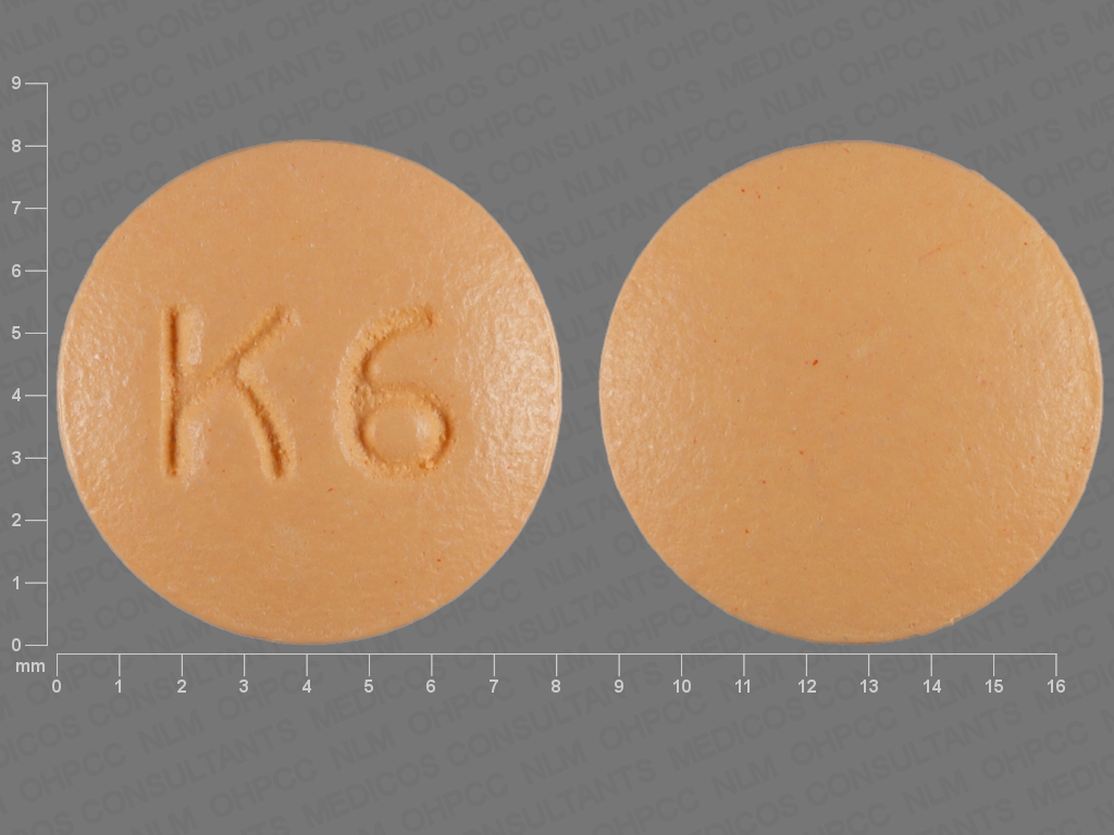 round orange k 6 Images Cyclobenzaprine Hydrochloride